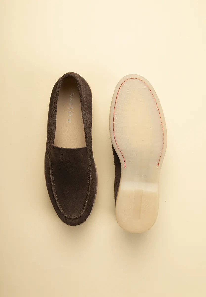 Mocassini moro slip-on pelle scamosciata - Image 3