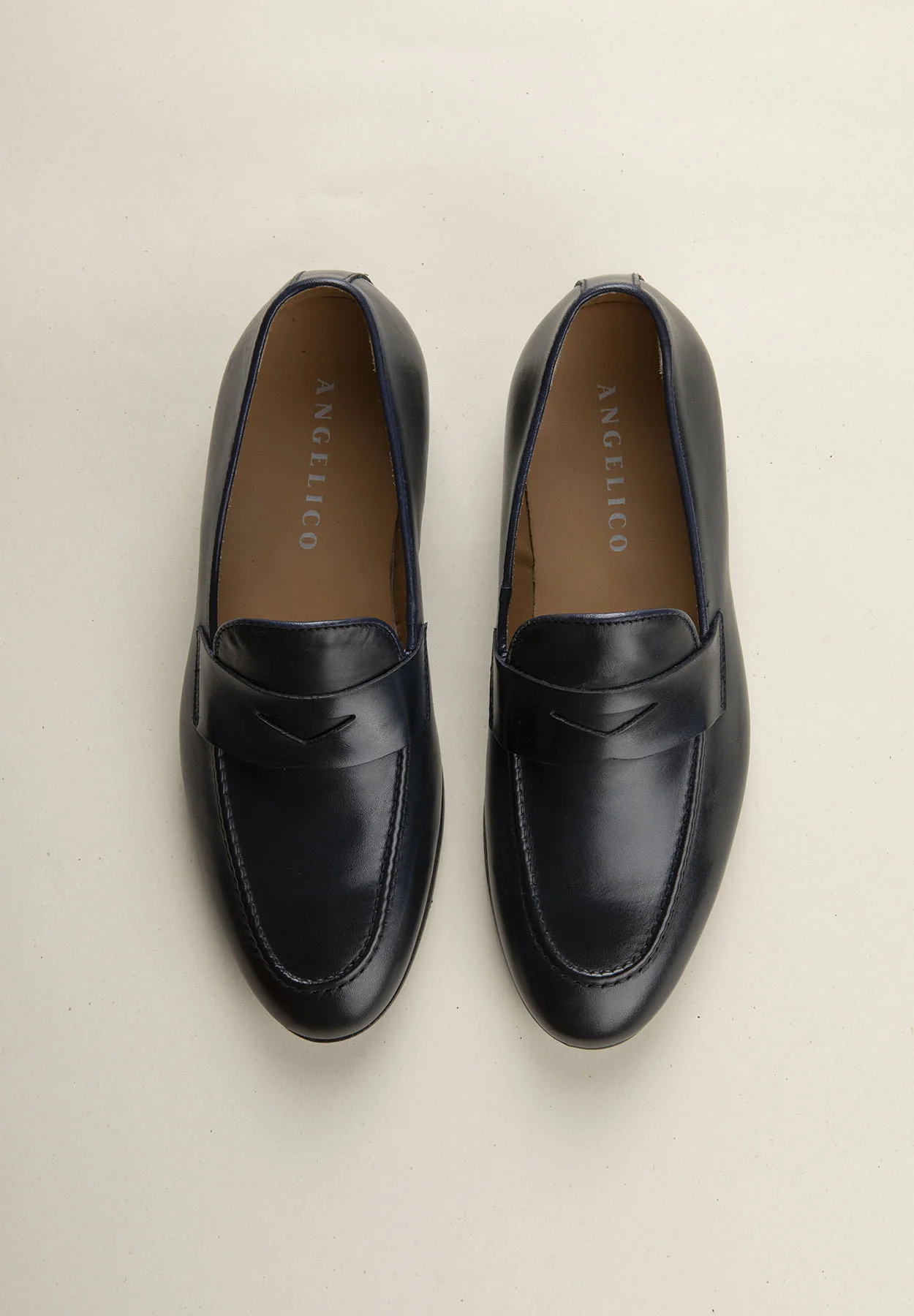 Mocassino Cambridge blu scuro pelle