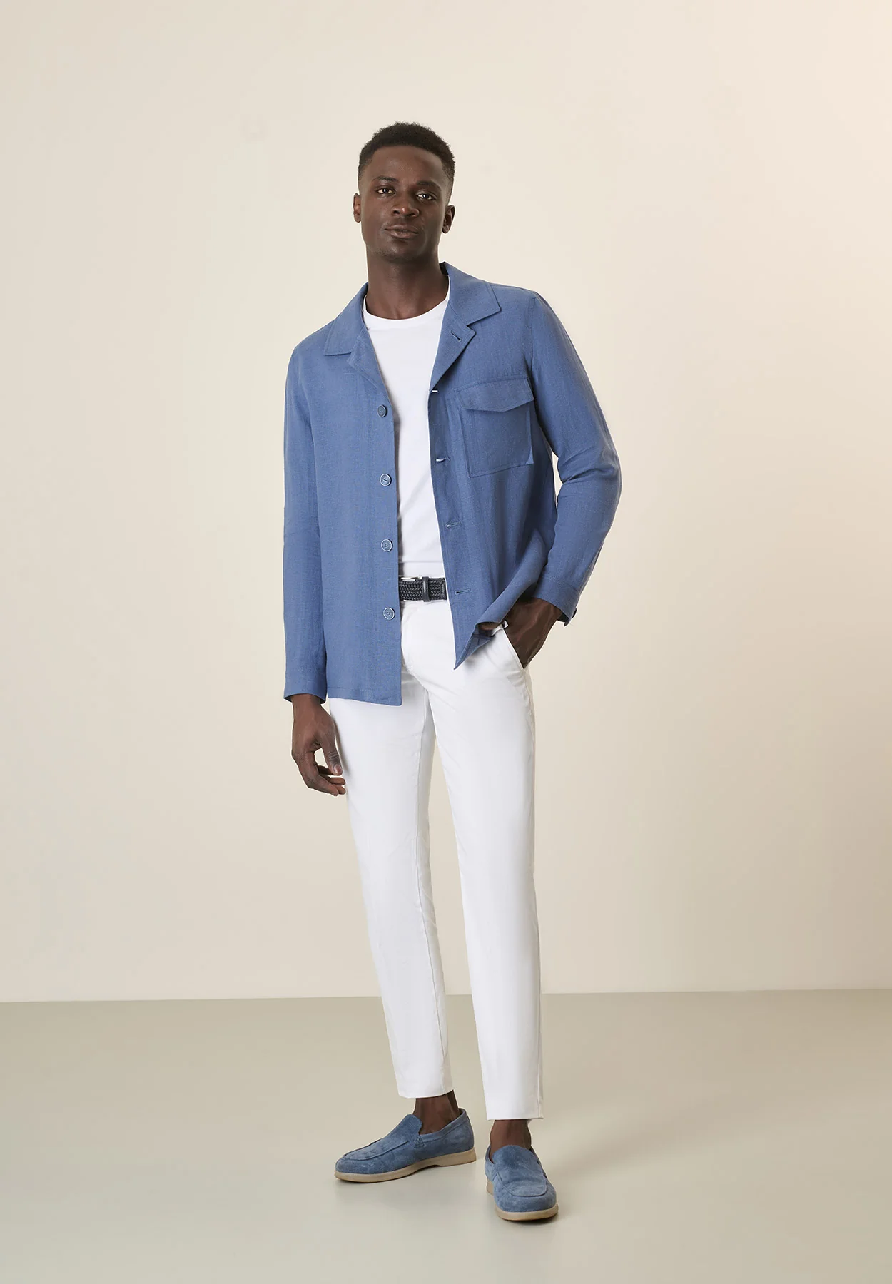 Over shirt avio lino - Image 4