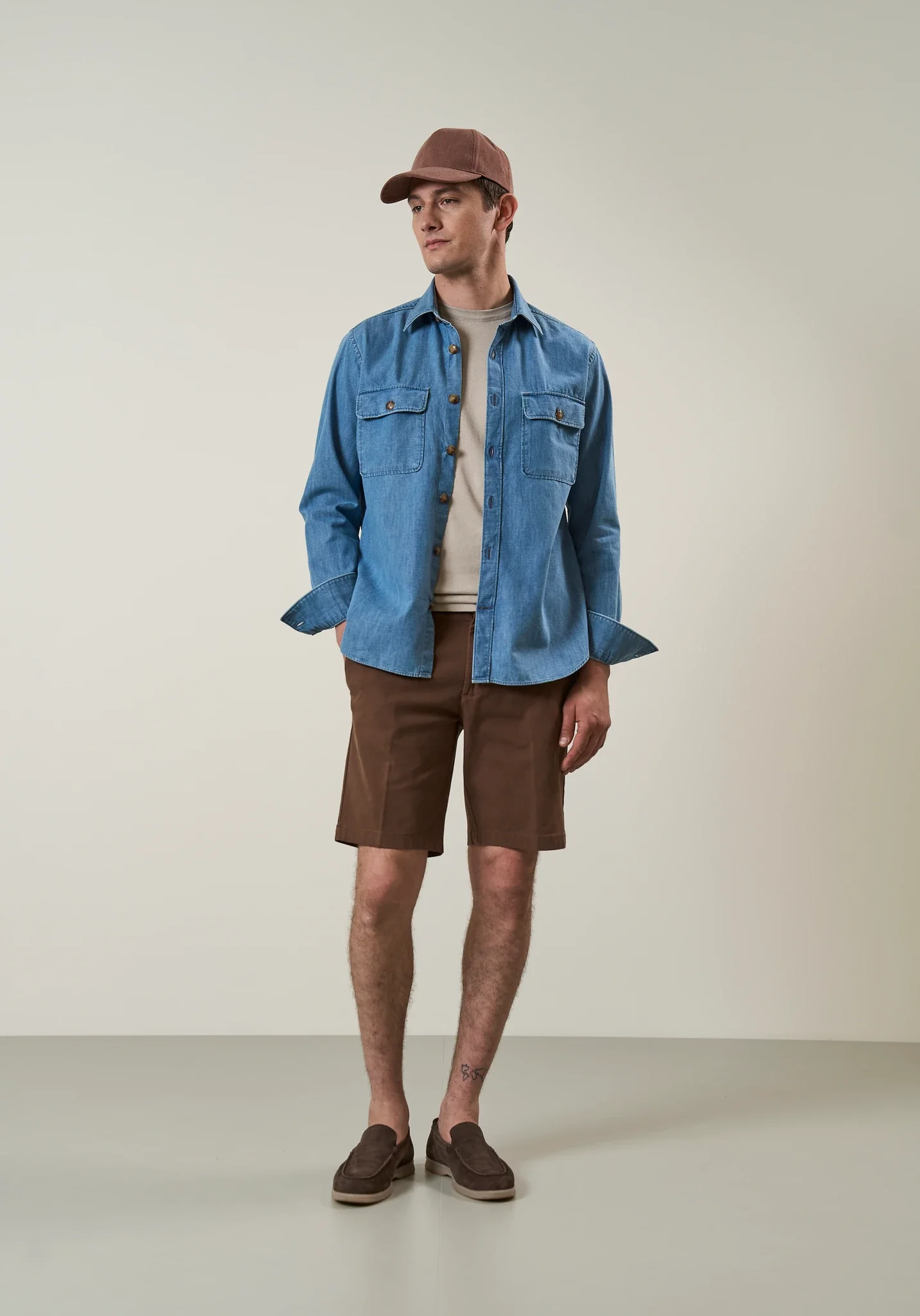 Overshirt denim cotone - Image 3