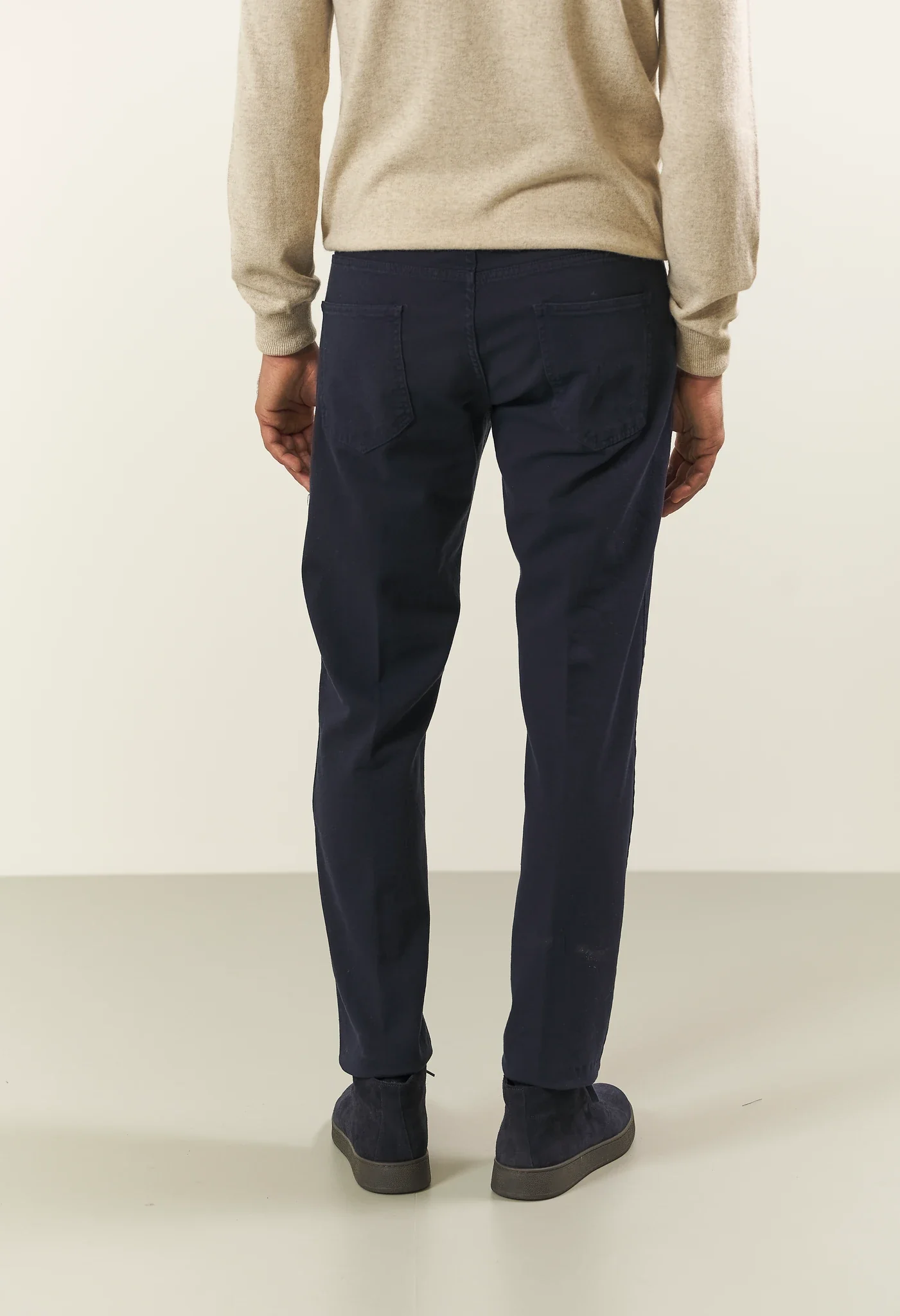 Pantalone blu 5 tasche cotone Bull slim fit - Image 4