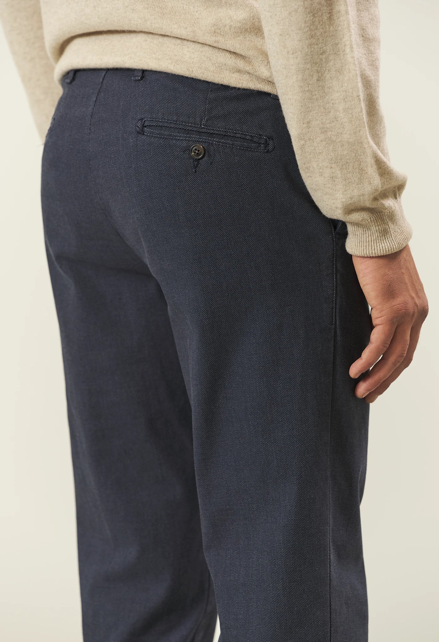Pantalone blu armatura cotone stretch regular fit - Image 4