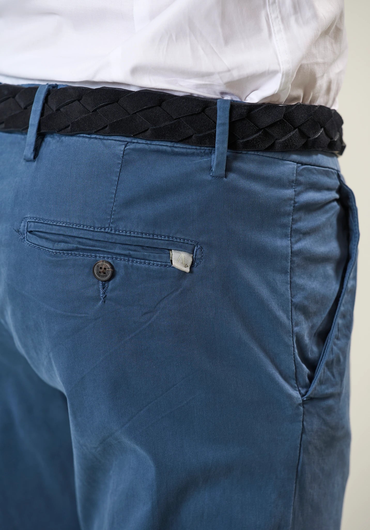 Pantalone avio chinos cotone tencel stretch - Image 2