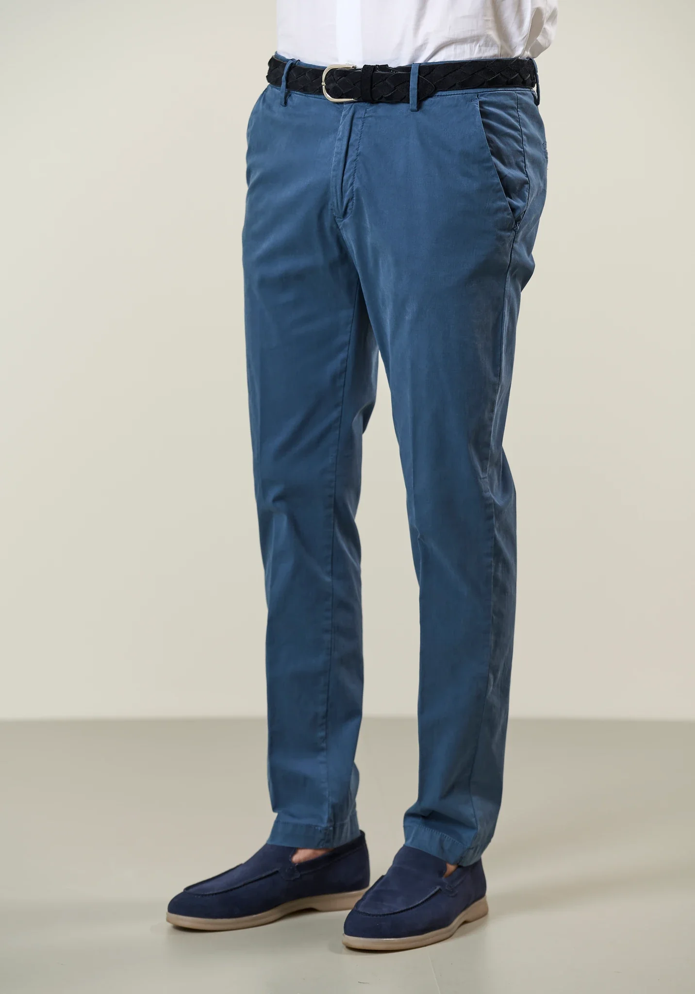 Pantalone avio chinos cotone tencel stretch - Image 3