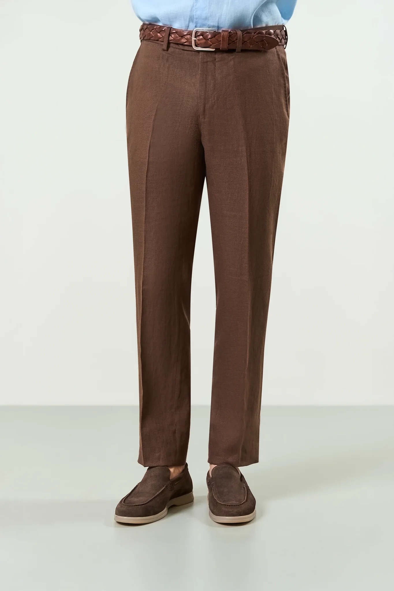Pantalone marrone lino