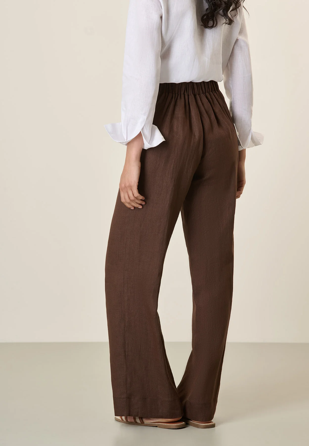 Pantalone moro lino ampio - Image 3