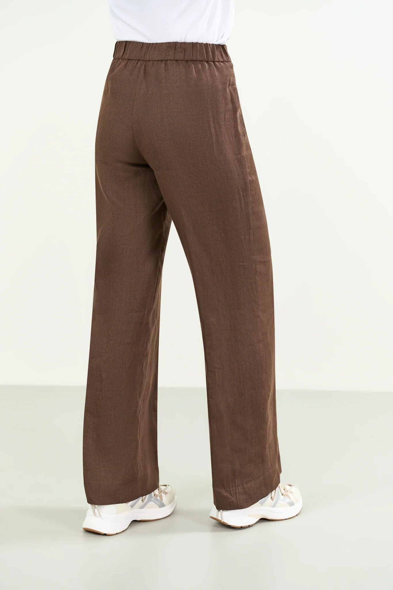 Pantalone moro modello palazzo lino - Image 4