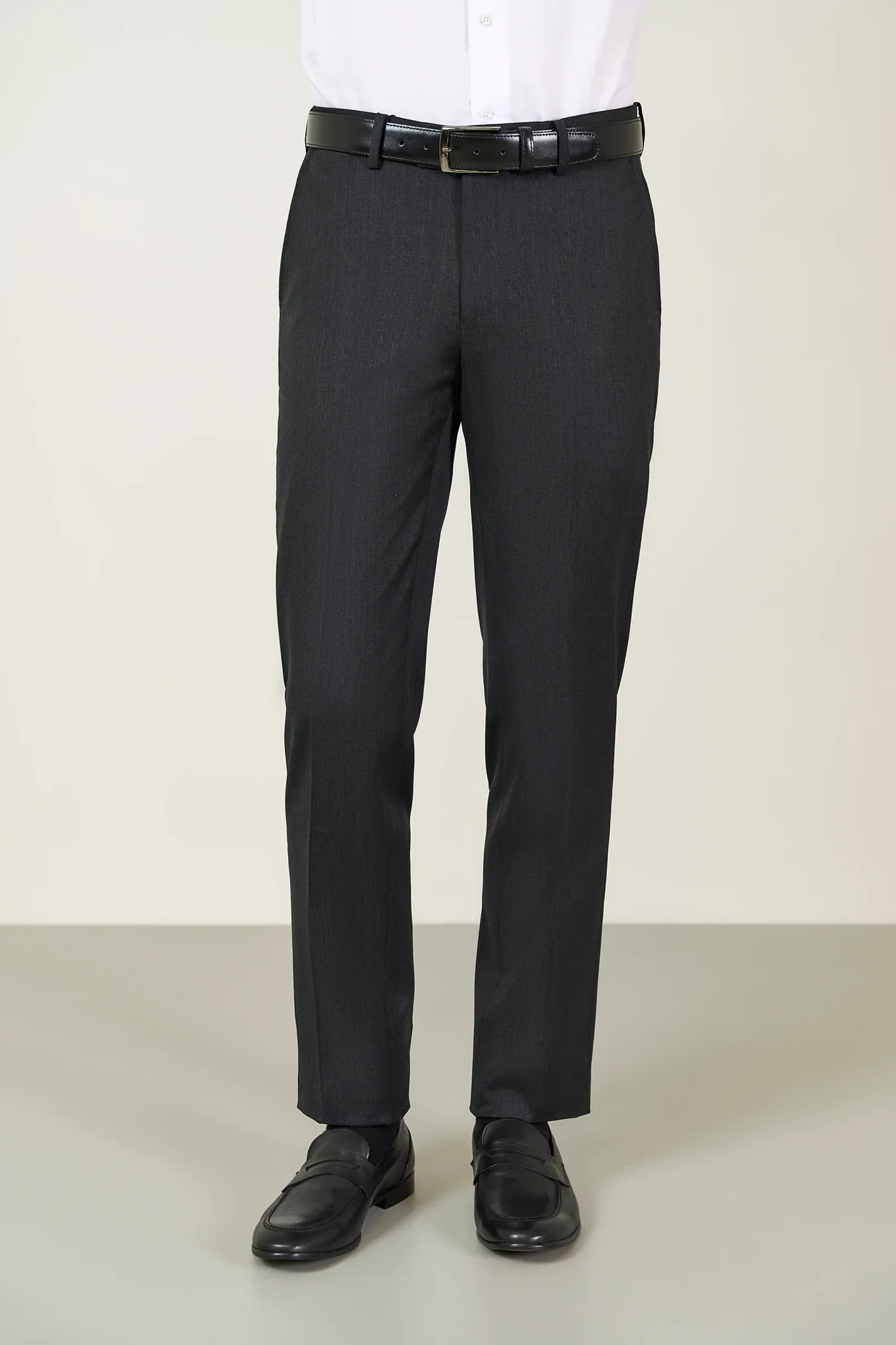 Pantalone antracite sallia lana stretch custom fit