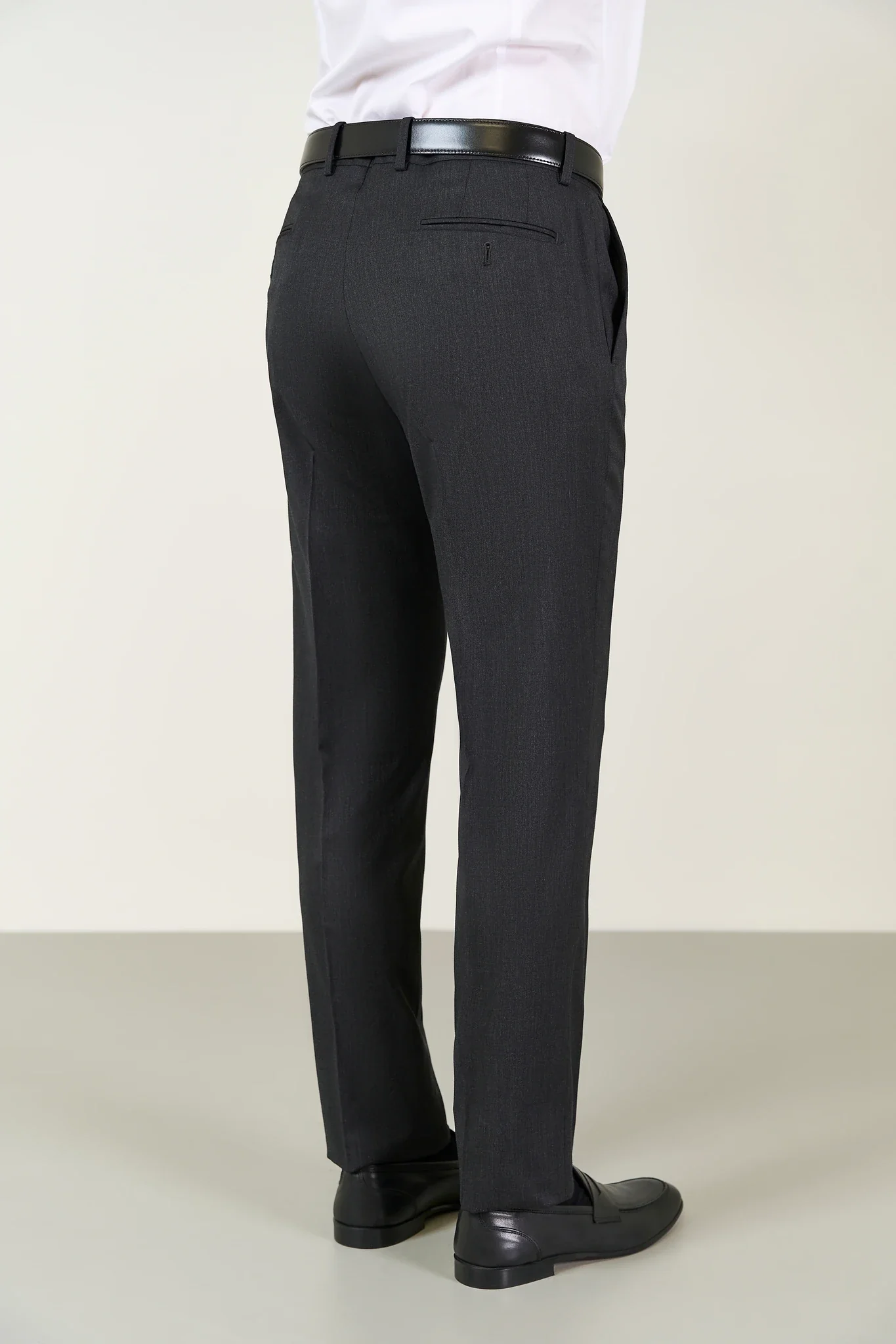 Pantalone antracite sallia lana stretch custom fit - Image 5