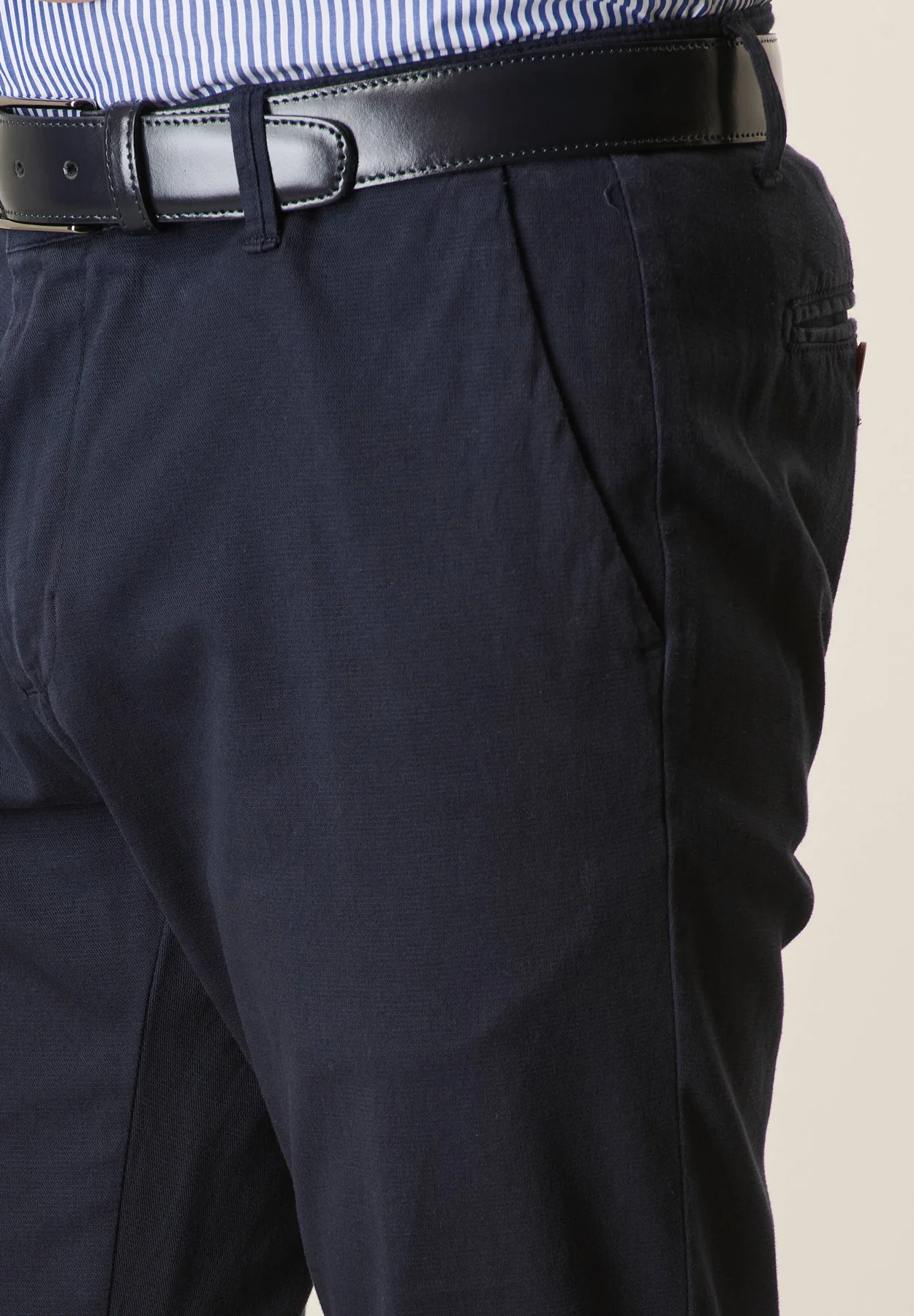 Pantalone blu armatura cotone stretch slim fit - Image 2