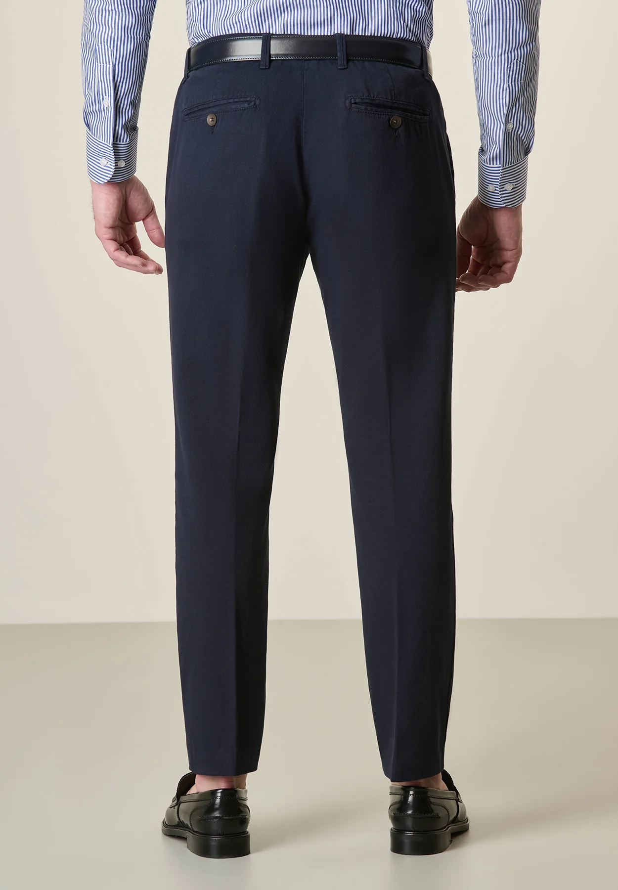 Pantalone blu armatura cotone stretch slim fit - Image 3