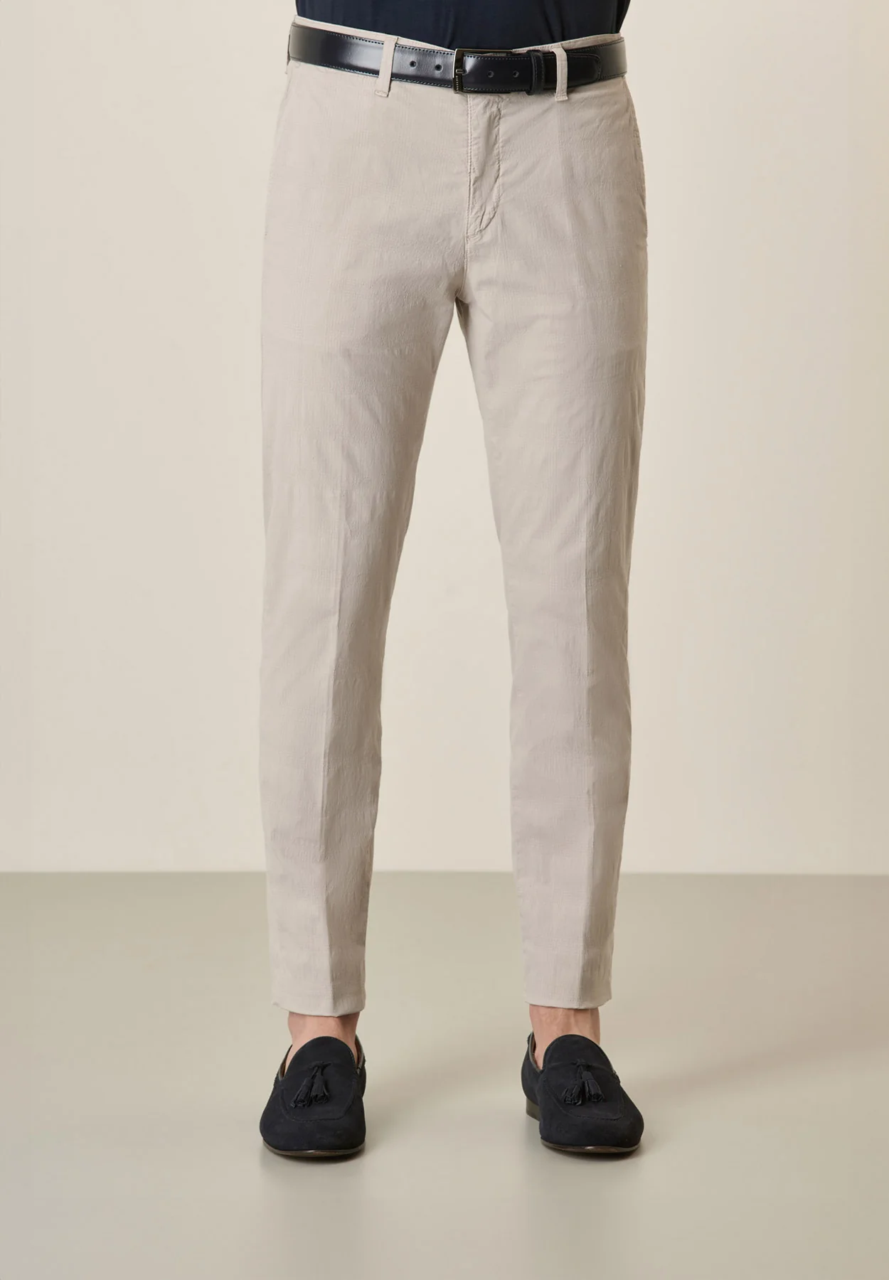 Pantalone sabbia Galles cotone stretch regular fit
