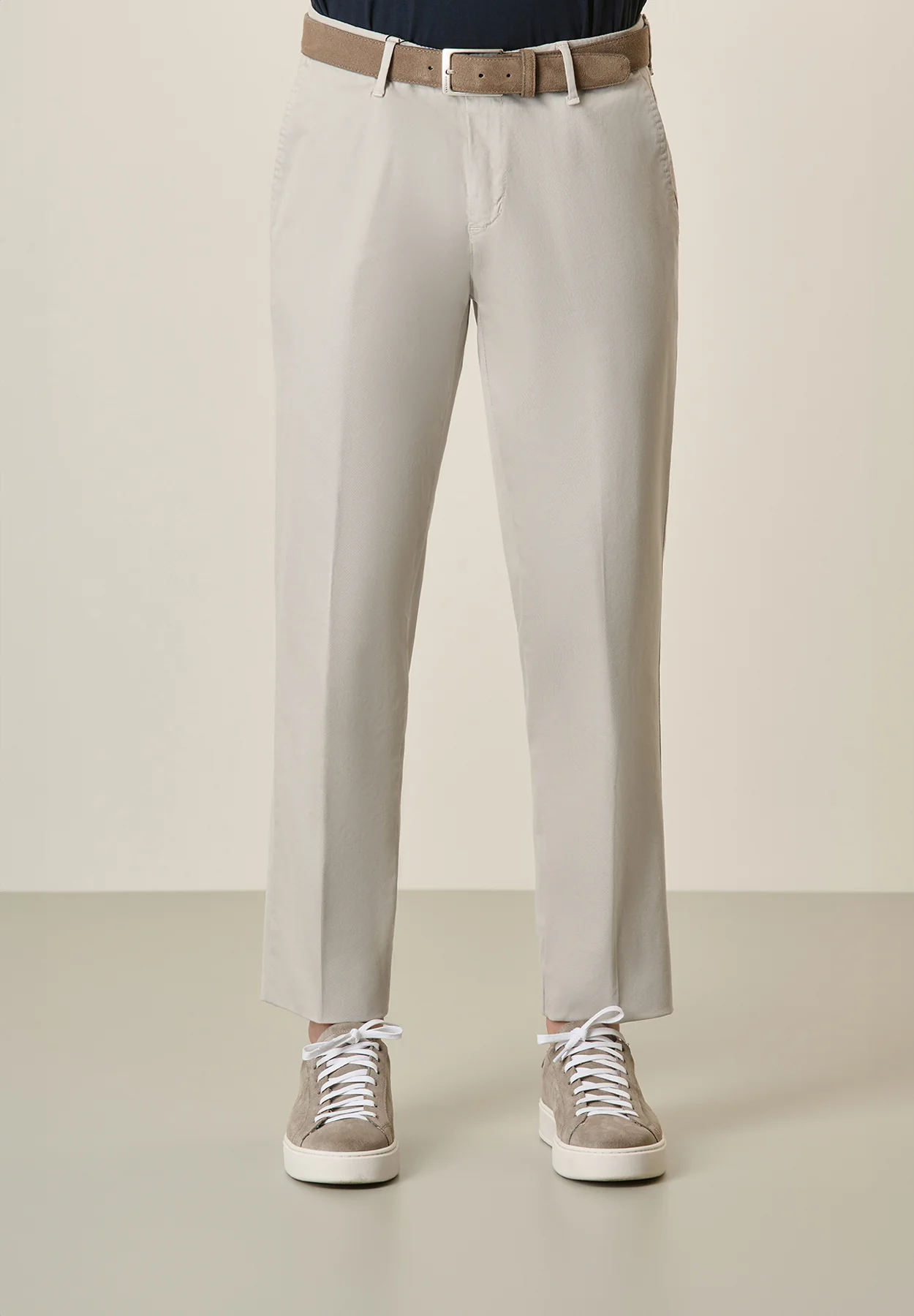 Pantalone ghiaccio cotone tricotina regular fit