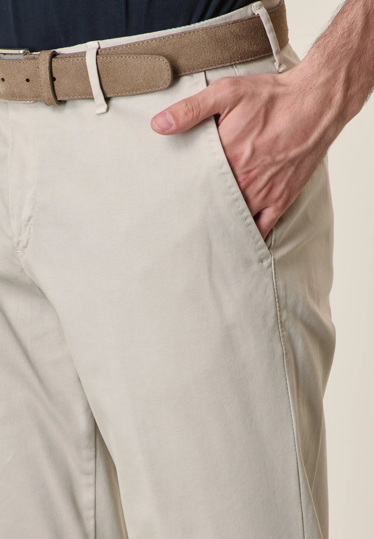 Pantalone ghiaccio cotone tricotina regular fit - Image 2