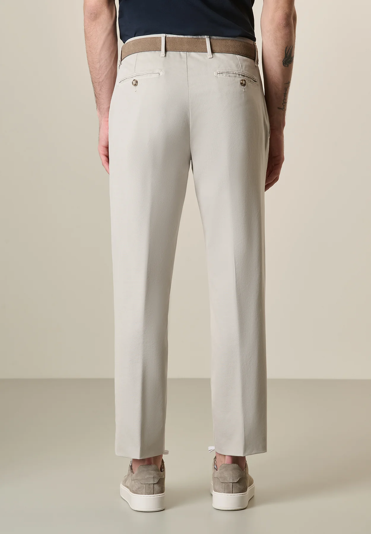 Pantalone ghiaccio cotone tricotina regular fit - Image 3