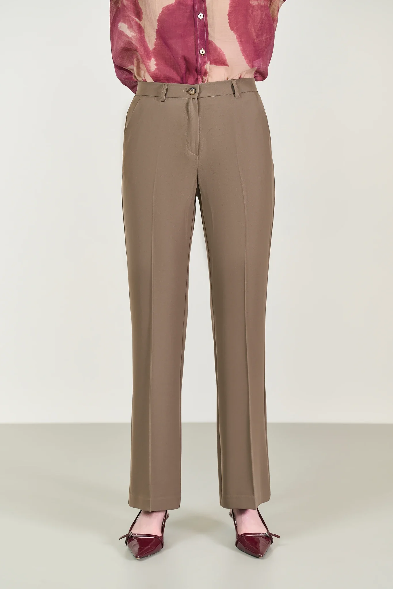Pantalone moro tessuto cady a zampa - Image 4