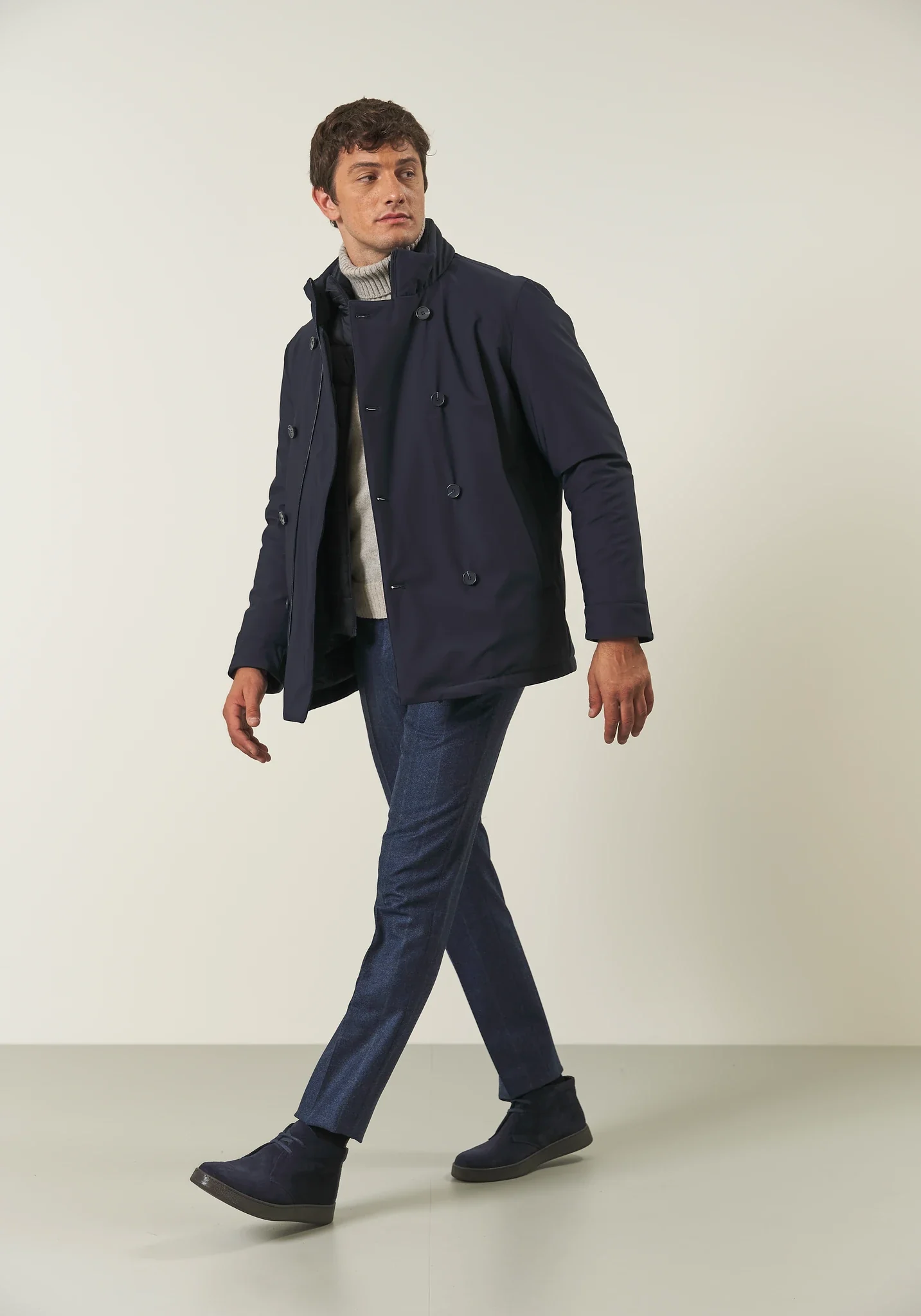 Peacoat blu tessuto tecnico - Image 3