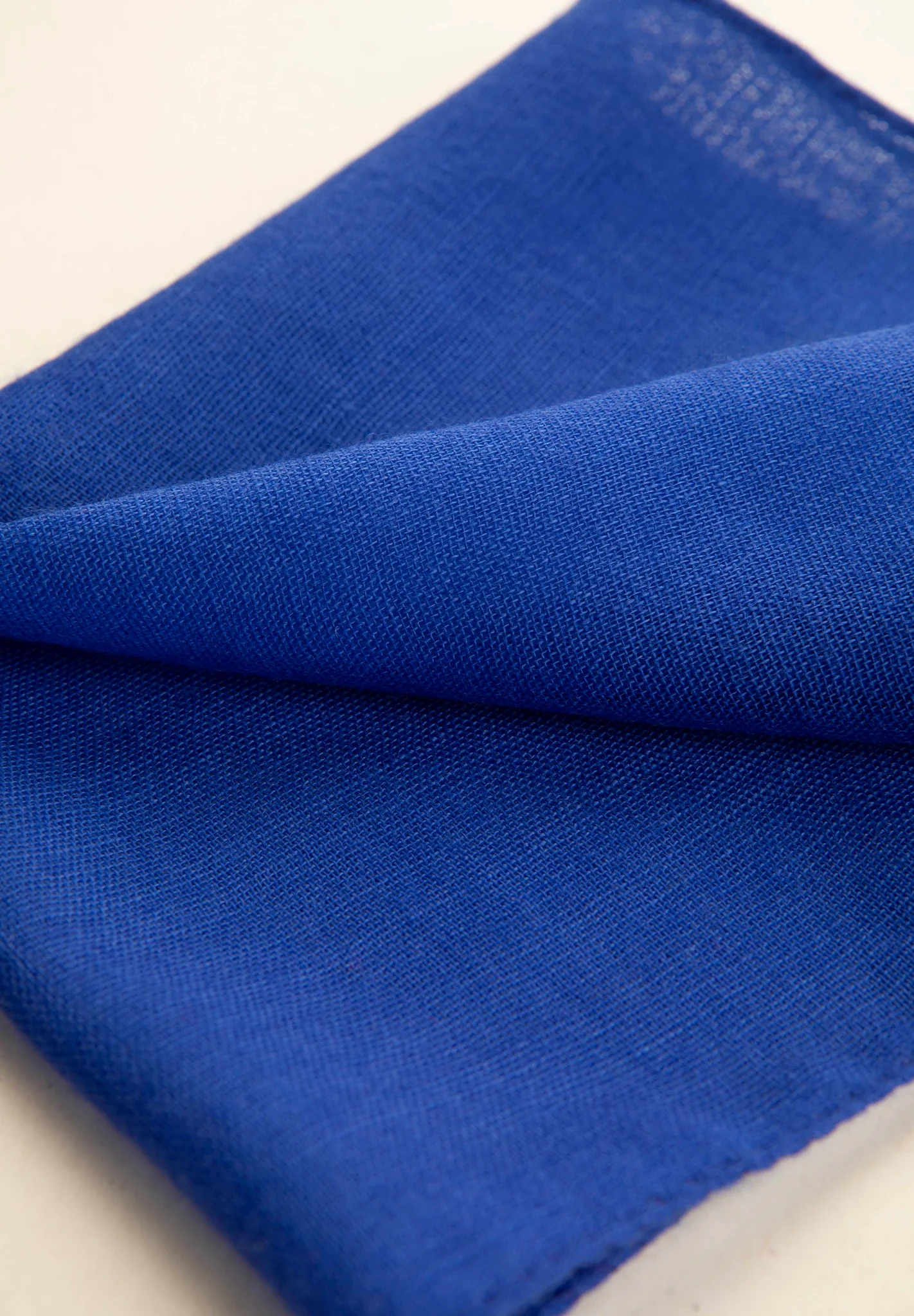 Pochette blu royal lana unita - Image 3