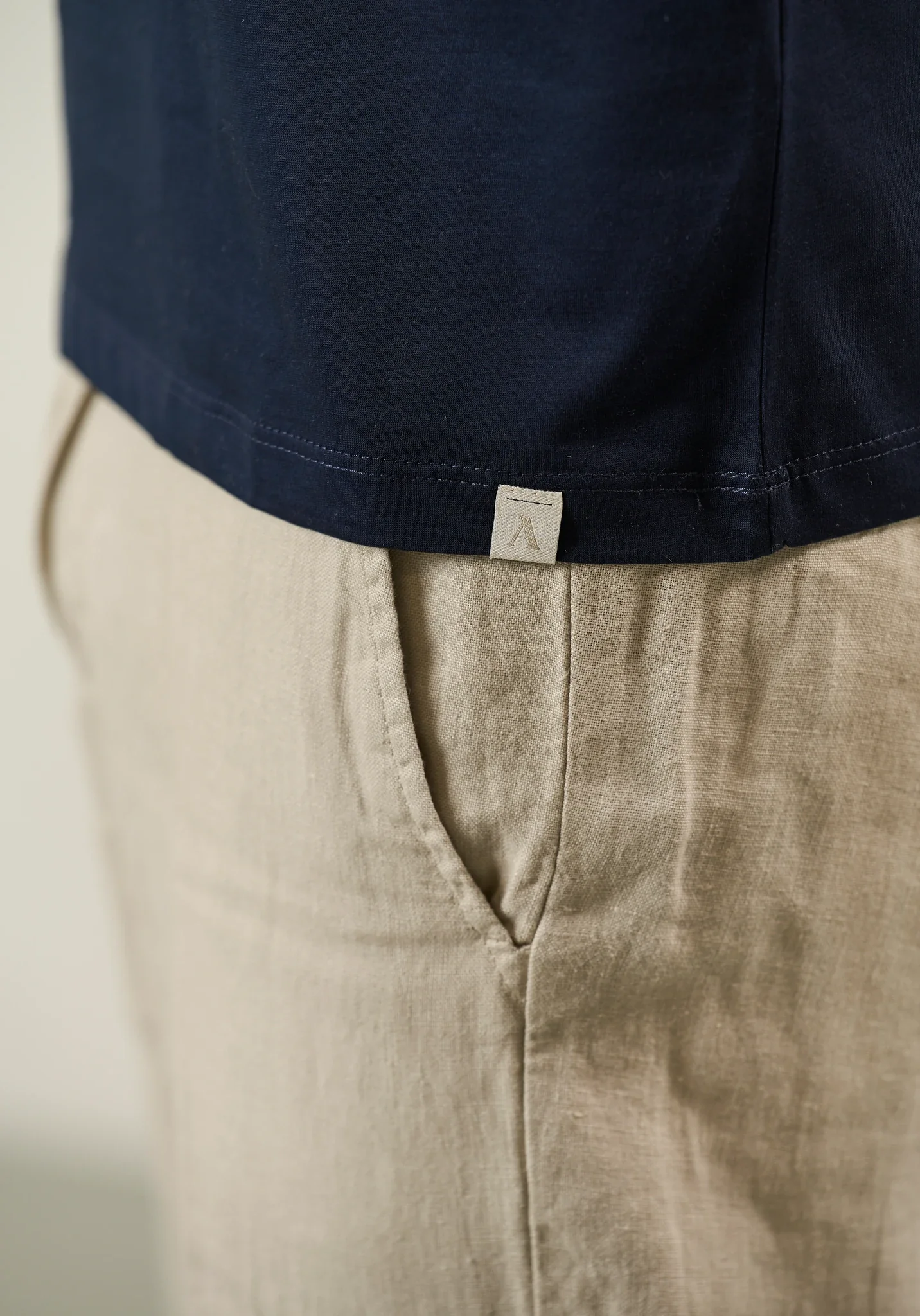 Polo blu derby jersey - Image 4