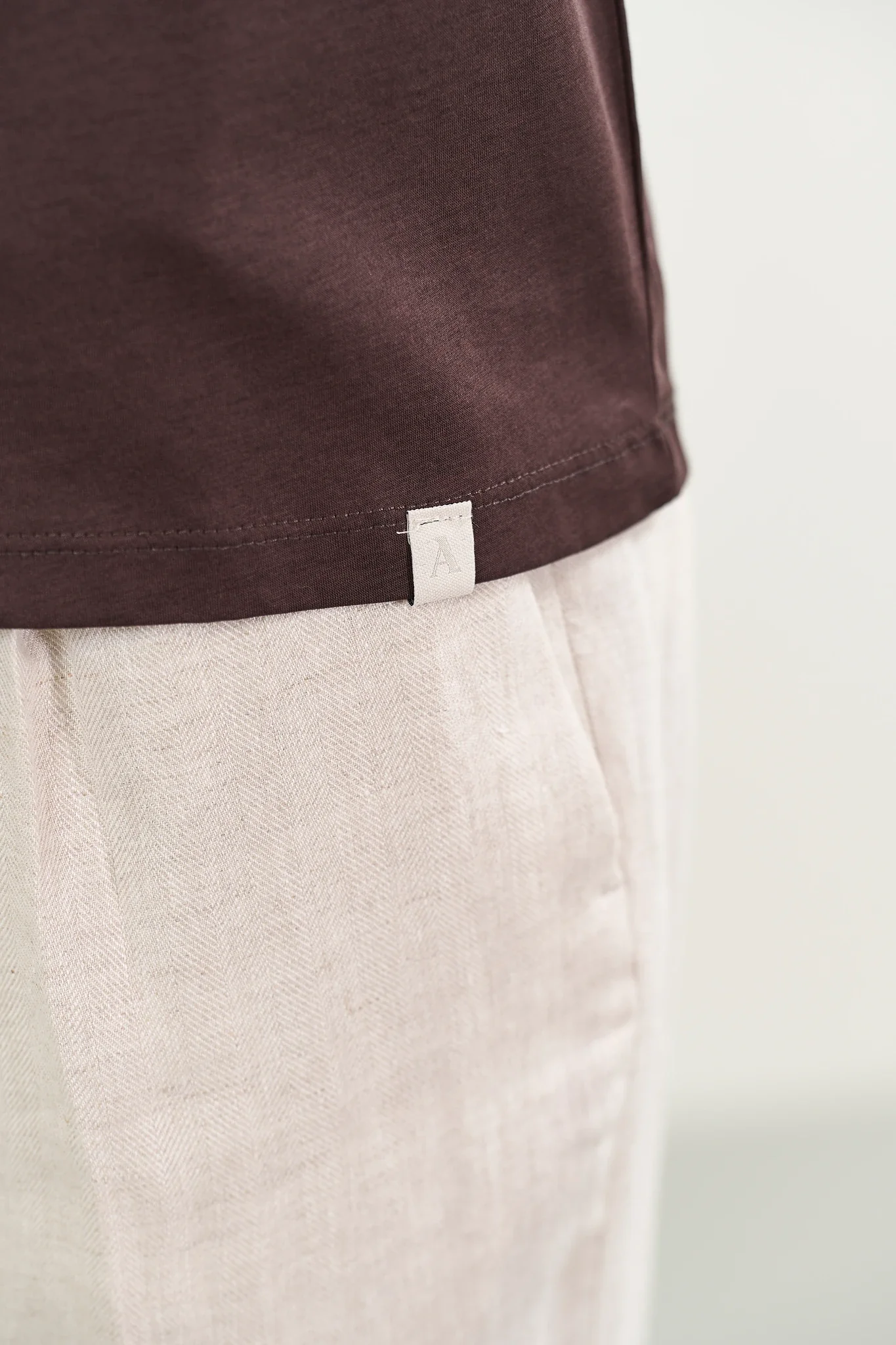 Polo marrone derby jersey - Image 3