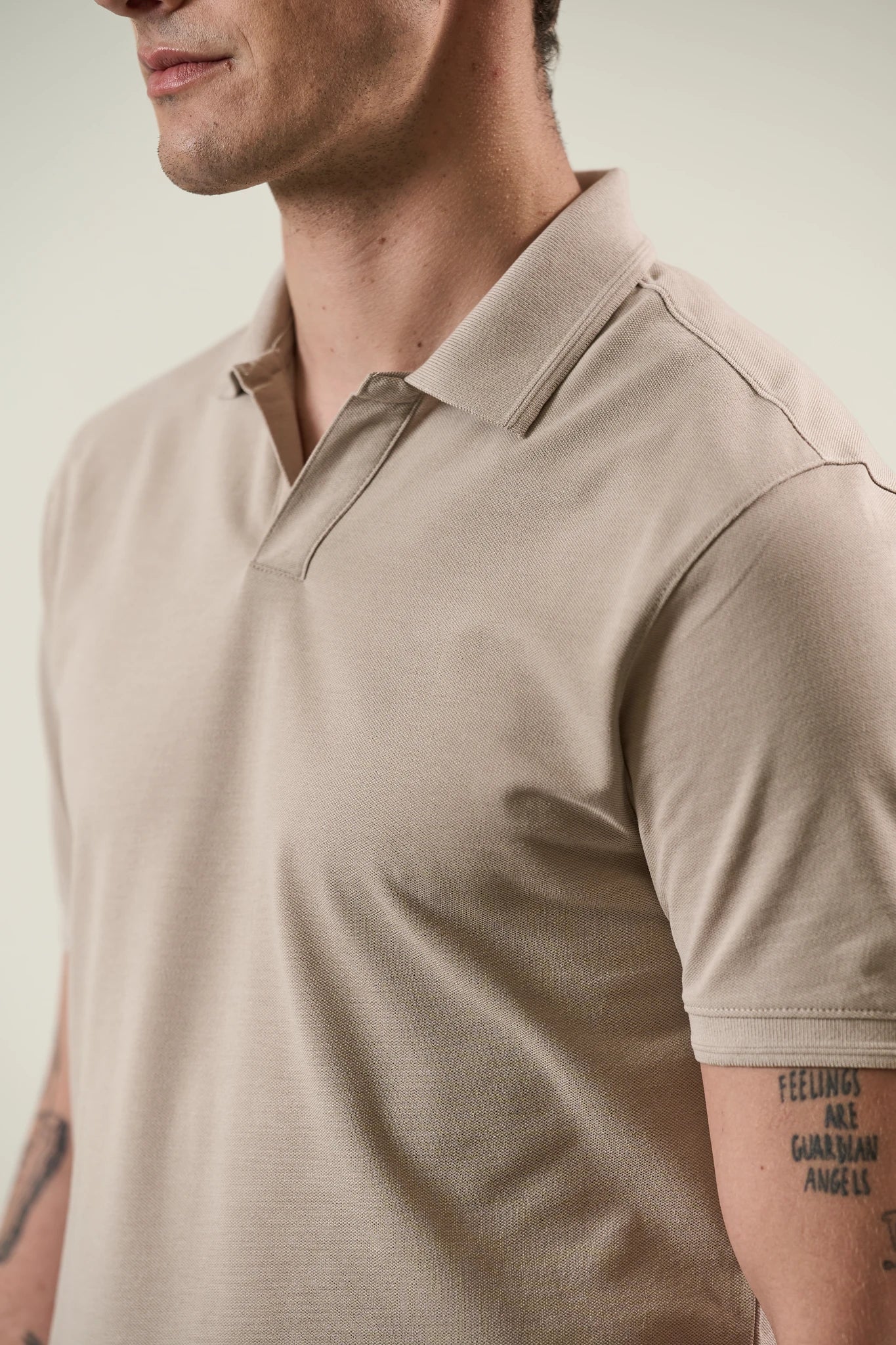 Polo sabbia derby piquet cotone - Image 2
