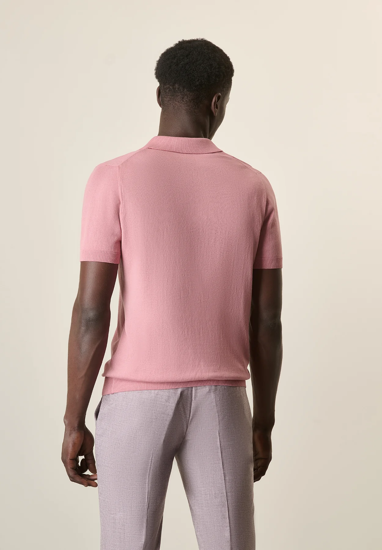 Polo derby rosa cotone tricot - Image 3