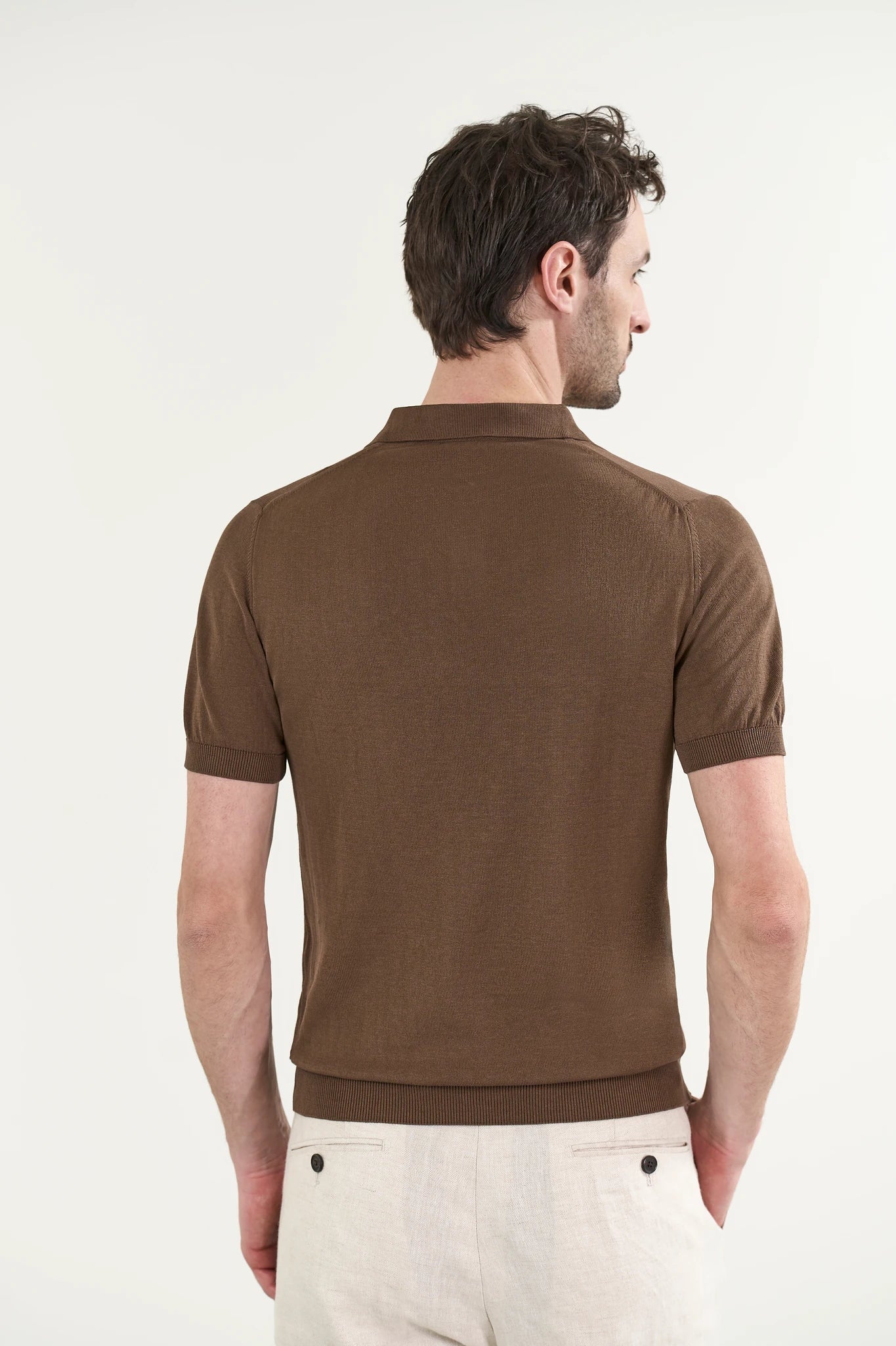 Polo moro cotone tricotina crepe - Image 4