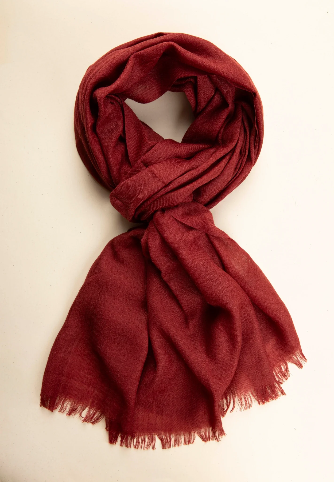 Sciarpa burgundy lana merinos unita