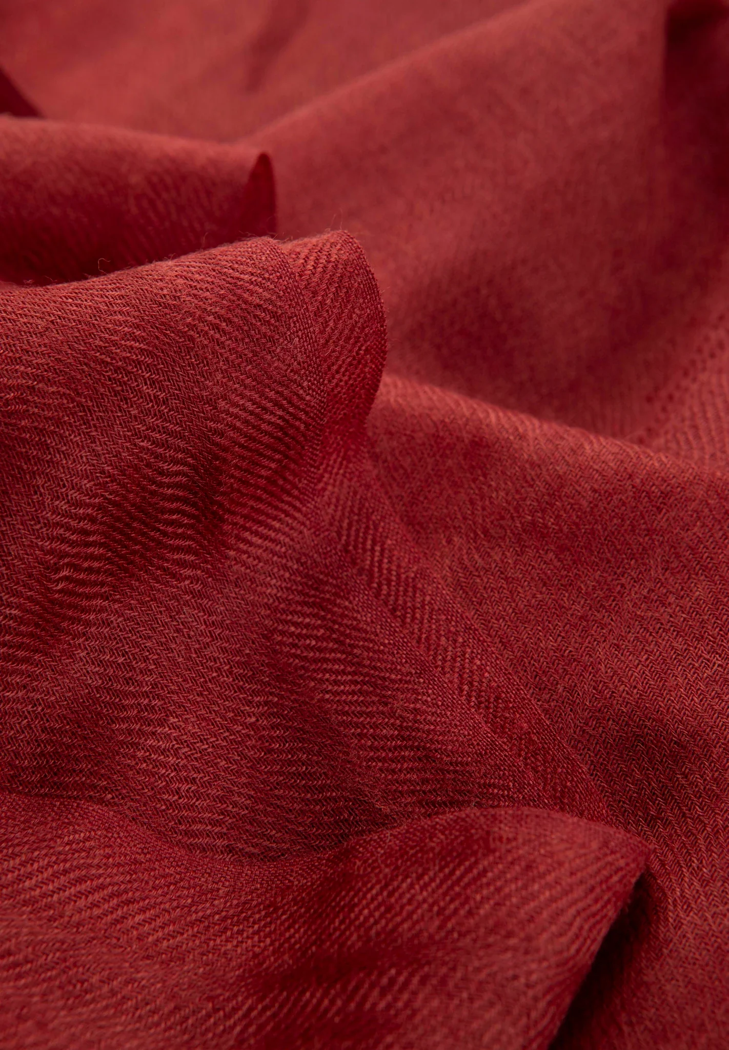 Sciarpa burgundy lana merinos unita - Image 2
