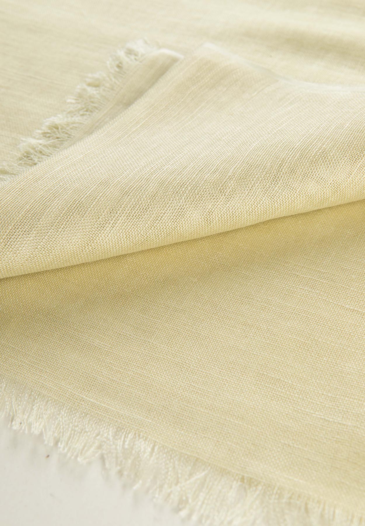 Sciarpa beige unita modal lino - Image 2