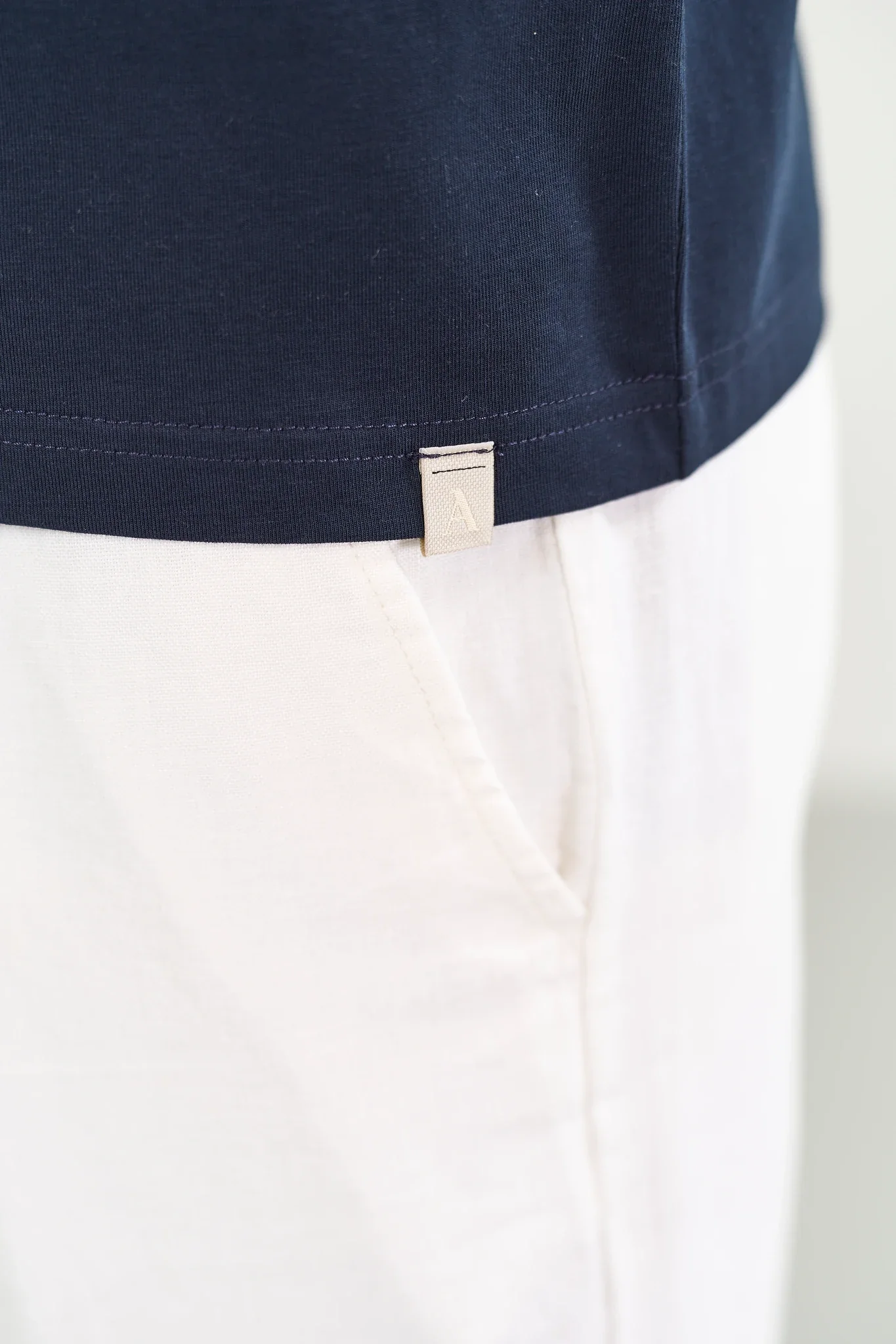 T-Shirt blu cotone B-Stretch - Image 4