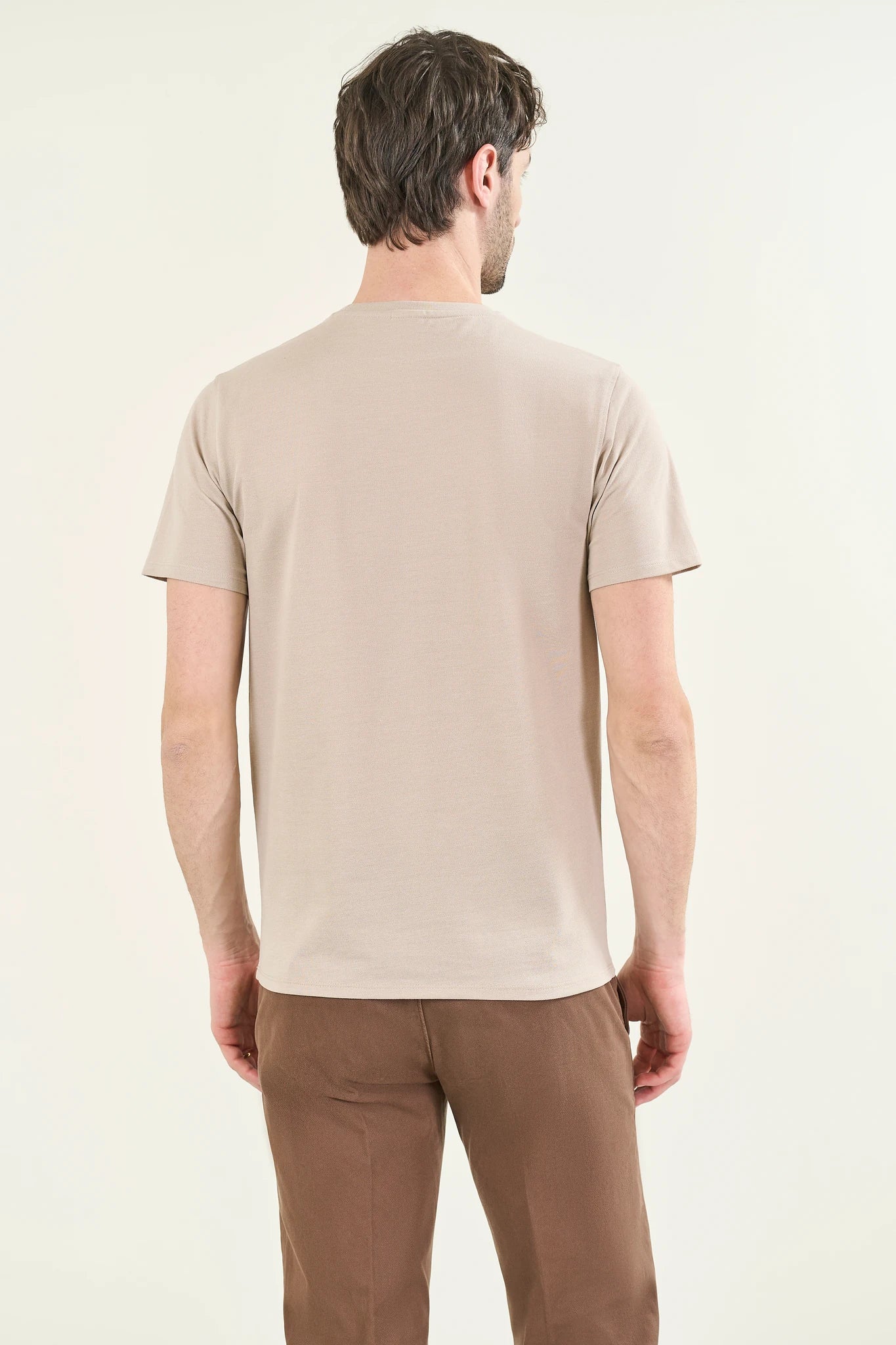 T-Shirt sabbia piquet misto cotone - Image 3