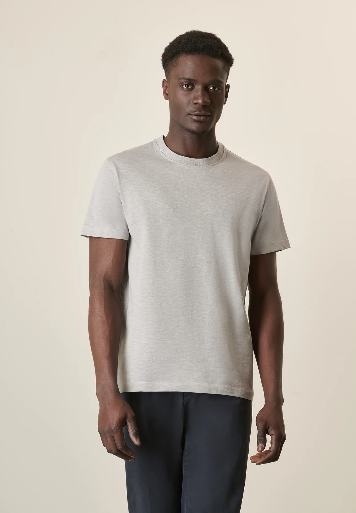 T-Shirt perla slub cotone