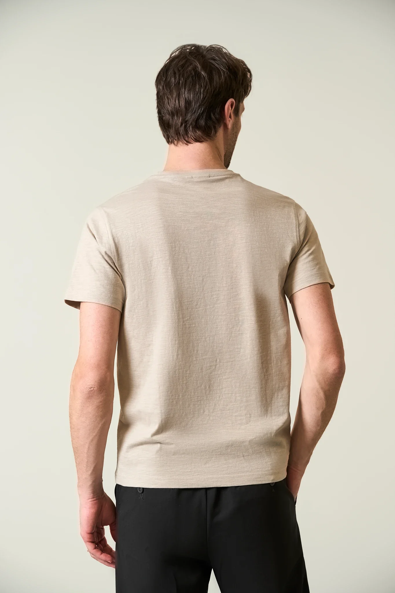 T-Shirt sabbia cotone slub - Image 4